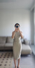lululemon丨Shirred Nulu? 女士腰部收褶中長背心裙 LW1EYTS 莫哈韋黃 XXS /2 曬單實拍圖
