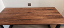 詩(shī)亭居南美黑胡桃木餐桌桌板升降電腦桌面板實(shí)木板大板茶桌書(shū)桌定制 南美胡桃木80*50*2.71厚 曬單實(shí)拍圖