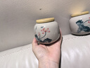 茶葉罐便捷式茶罐清倉特價密封罐存茶罐儲存罐瓷罐儲茶罐家用綠茶 麥芽黃清境竹蓋茶葉罐 曬單實拍圖