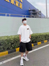 肯奈迪棉質(zhì)短袖t恤男士夏季潮牌港風(fēng)百搭休閑重磅青年學(xué)生寬松半袖體恤 棉質(zhì)短袖T恤-RNAIE款 白色 L 【160-170cm】 曬單實(shí)拍圖