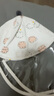紀(jì)奈落嬰兒防護(hù)面罩新生兒防護(hù)帽寶寶遮陽兒童漁夫帽防飛沫隔離面罩 粉云朵拉鏈款 【42CM：0-3個月】 曬單實拍圖