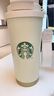 星巴克杯子不銹鋼水杯雙飲口保溫杯吸管杯咖啡杯伴手禮 白金女神加小熊掛墜 曬單實(shí)拍圖
