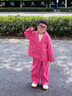 G.duck小黃鴨童裝女童西服套裝春秋兒童韓版兩件套春裝小女孩衣服休閑西 粉色 110 建議4~5歲【100-110cm】cm 曬單實(shí)拍圖