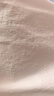 茵曼（INMAN）白色皺感肌理百搭休閑褲2025夏季女裝新款彎刀褲寬松闊腿褲子 珍珠白 27 曬單實(shí)拍圖
