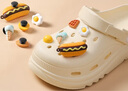 名創(chuàng)優(yōu)品（MINISO）洞洞鞋女款2025新款eva防滑防臭沙灘鞋增高涼拖鞋女夏季外穿 白色+美食集(10個)滴塑 36-37 曬單實拍圖