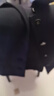 朗姿三醋酸法式復(fù)古小香風(fēng)短袖外套女士春季新款高級(jí)感短外套 黑色 M 曬單實(shí)拍圖