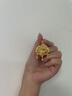 福吉歐金包銀福字平安鎖吊墜999足金包足銀花絲金鎖長(cháng)命鎖掛墜生日送禮 平安鎖吊墜包金2.2克【金珠款】 曬單實(shí)拍圖