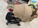 好孩子（gb）小情書嬰兒推車 超輕便攜一鍵折疊可坐可躺寶寶兒童遛娃神器 D628全蓬-米咖色+掛包+出行禮包 曬單實(shí)拍圖