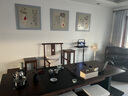 小匠材實(shí)木中式花臺(tái)陽(yáng)臺(tái)架子中古風(fēng)置物架落地式裝飾擺件客廳多層花架子 曬單實(shí)拍圖