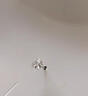 兩世歡鑲鉆五角星S999純銀耳釘男士高級感潮流個(gè)性耳骨釘養耳洞銀耳飾 單只 曬單實(shí)拍圖