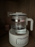 摩飛電器（Morphyrichards）全玻璃養(yǎng)生壺家用燒水壺多段控溫電熱水壺極速風(fēng)冷恒溫壺沖奶泡奶機(jī)MR5602 1.2L 椰奶白 曬單實(shí)拍圖
