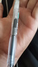 得力（deli）速干按動中性筆 雙球珠ST筆頭 0.5mm學(xué)生中性筆刷題筆考試筆 雙核芯黑色5支/盒S08-E5 曬單實拍圖