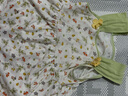 優(yōu)奇小碎花女寶寶公主裙夏季薄款莫代爾嬰兒衣服夏裝裙子一周歲連衣裙 曬單實(shí)拍圖