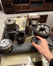 毓器高檔宜興紫砂套裝泡茶壺家用輕奢茶具用品整套陶瓷茶壺禮盒伴手禮 紫砂龍騰四海套組14件(禮盒裝) 曬單實拍圖