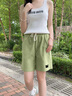 回力運(yùn)動短褲女款夏季2024新款外穿女士大碼胖mm休閑寬松中褲五分褲 曬單實(shí)拍圖