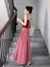 SNYDER WEAR2025夏季新款女套裝甜美可愛(ài)修身紅色上衣+寬松高腰紅格半身裙女 【套裝】上衣+半身裙  S 建議80-100斤 曬單實(shí)拍圖