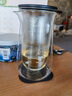 按壓一鍵出水飄逸杯泡茶壺玻璃茶壺泡茶專(zhuān)用雙層防燙隔熱家用茶具 雙層玻璃飄逸杯（2茶杯） 曬單實(shí)拍圖
