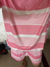浪莎（LangSha）睡衣女夏季2025新款大碼條紋短袖夏天休閑家居服兩件套裝可外穿薄 粉紅色_套裝-上衣+短褲 2XL _建議140-160斤 曬單實(shí)拍圖