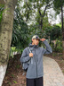 KOLON SPORT/可隆3L防水沖鋒衣 男女同款戶(hù)外運動(dòng)透濕防風(fēng)耐磨連帽夾克外套 LHJK5WNT01-DG 深綠色 M 170/92A 曬單實(shí)拍圖
