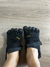 Vibram五指鞋 晨跑夜跑赤足鞋輕便透氣跑步鞋健身休閑運動(dòng)鞋KSO 黑色（男款） 44 曬單實(shí)拍圖