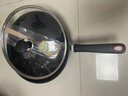 炊大皇 炒鍋不粘鍋 易潔輕油多用平底煎炒鍋32cm 電磁爐通用 綺麗B50069 曬單實(shí)拍圖