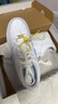 耐克NIKE板鞋女子大童空軍一號 AIR FORCE 1運動(dòng)鞋FV5951-111白38.5 曬單實(shí)拍圖