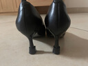 華寶馳高跟鞋鞋跟保護套靜音消音貼防滑耐磨防響墊神器女細跟套替換配件 黑色馬蹄形 2雙 L（14-15毫米用） 曬單實(shí)拍圖