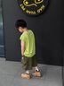 FIDQIOG國際品牌男童夏季背心套裝2025新款兒童夏裝男孩帥氣時髦童裝夏款 綠色單背心:單件背心(克重180g) 110 cm 曬單實拍圖