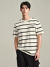 HLA海瀾之家短袖T恤男25撞色條紋時(shí)尚圓領(lǐng)短袖男夏季 曬單實(shí)拍圖