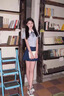 小野七天學(xué)院風(fēng)jk制服套裝女夏季新款小個子純欲藍(lán)色條紋襯衫百褶裙三件套 藍(lán)條紋+領(lǐng)繩+藏青色裙子 S 建議80-90斤 曬單實拍圖