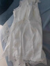 莫代爾醋酸吊帶背心女西裝內(nèi)搭高級感蕾絲性感打底衫洋氣無袖別致上衣夏 白色 XL 曬單實(shí)拍圖