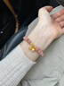 瑞諾黃金兩世歡太陽(yáng)石手鏈女999足金小眾手串生日生日禮物送女友 手鏈禮盒包裝定金 曬單實(shí)拍圖