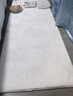 大江羊羔絨床邊地毯臥室地毯防滑床前床邊地墊160x80cm 素雅 曬單實(shí)拍圖