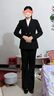 小野七天粗跟小皮鞋女士黑色春夏季新款單鞋日系帶jk制服配裙子厚底樂福鞋 系帶皮鞋亮黑 6CM 37 （尺碼偏小，建議拍大半碼） 曬單實(shí)拍圖