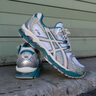 亞瑟士（asics）GEL-Nimbus 10.1 舒適 網(wǎng)布防滑耐磨 低幫 休閑跑步鞋 男女同款 白色/雨湖綠 40.5 (257.5mm) 鞋內(nèi)長(zhǎng) 曬單實(shí)拍圖