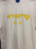 WASSUP2025搞怪貓眼T恤衫夏季寬松純棉國潮牌ins男女生短袖圓領(lǐng)重磅休閑 白色 常規(guī) M 曬單實拍圖
