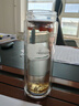 希諾抗菌玻璃杯雙層商務辦公車載水杯男高檔泡茶杯子XN-9311K 360mL 曬單實拍圖