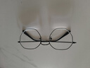 依視路（ESSILOR）鉆晶膜御A4防藍光膜巖近視眼鏡片男女眼鏡框多款可選配膜致 全框-004-黑色 鏡框+鉆晶膜巖 1.60依視路非球面鏡片 曬單實(shí)拍圖