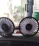 鉑吶苓車(chē)載風(fēng)扇  汽車(chē)電風(fēng)扇雙頭可旋轉三擋大風(fēng)力電風(fēng)扇辦公室用車(chē)用 車(chē)載風(fēng)扇 【5V-USB款接口】 曬單實(shí)拍圖
