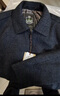 寶財羊爸爸裝毛呢外套男春秋季翻領(lǐng)厚款商務(wù)干部服行政夾克中老年人衣服 曬單實拍圖