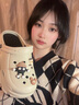 貝初眾洞洞鞋女2025夏季新款防滑女士涼鞋厚底增高時(shí)尚DIY外穿室內拖鞋 【36-37】-送MM球6顆-沙色 曬單實(shí)拍圖