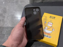 奶小鴨 適用蘋果13promax手機(jī)殼 iphone13promax保護(hù)套鏡頭全包超薄透明磨砂防摔軟殼男女款 深空黑 曬單實拍圖
