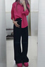 STELLA WEISZ厚底真皮小黃鞋女2025年秋季新款百搭增高運動板鞋休閑時尚小白鞋 粉色 38 (240mm) 曬單實拍圖