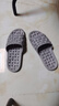 樂(lè )拖（LETUO）男士拖鞋男夏季居家室內浴室洗澡防滑漏水家用按摩軟底涼拖鞋女夏 淺灰 42-43 (建議41-42穿) 曬單實(shí)拍圖