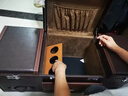 貝德曼汽車后備箱收納儲物箱車載整理箱寶馬奔馳路虎大眾置物尾箱行李箱 棕套色【97*35*35】SUV 曬單實拍圖