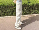 森馬（Semir）[商場(chǎng)同款]休閑褲女抽繩長(cháng)褲松弛感2025夏分割闊腿褲101325127017 曬單實(shí)拍圖