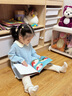 幼歌（YOUGE）嬰幼兒2025秋季新款花邊娃娃領(lǐng)連衣裙純棉森系柔軟裙子 藍色 100 cm 曬單實拍圖