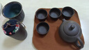 絢學(xué)紫砂壺茶具泡茶器全套旅行茶具套裝簡易戶外茶具便攜喝茶泡茶套裝 紫砂一壺四杯旅行套裝 曬單實(shí)拍圖