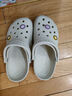 卡駱馳（crocs）經(jīng)典Clog男女洞洞鞋一腳蹬沙灘鞋 CR10001-100 38 曬單實(shí)拍圖