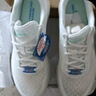 斯凱奇（Skechers）女鞋夏季2025新款運動鞋輕便網(wǎng)面透氣跑步鞋軟底減震休閑鞋小白鞋 白色-WHT/大網(wǎng)眼 38 曬單實拍圖
